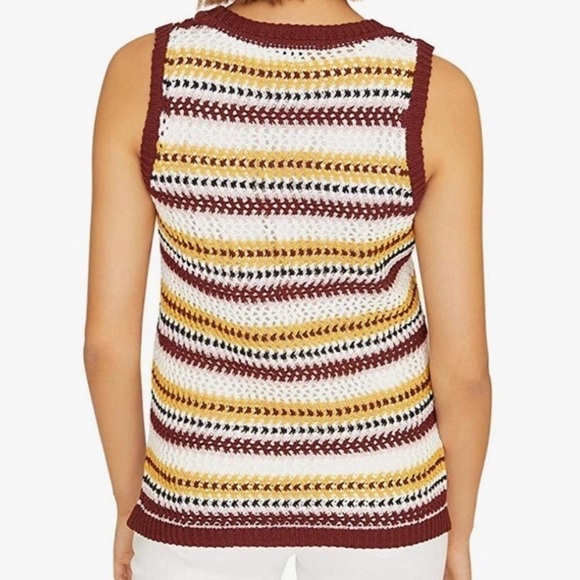 Anthropologie Sanctuary Crochet Sleeveless Striped Top, size XS - Picture 2 of 11